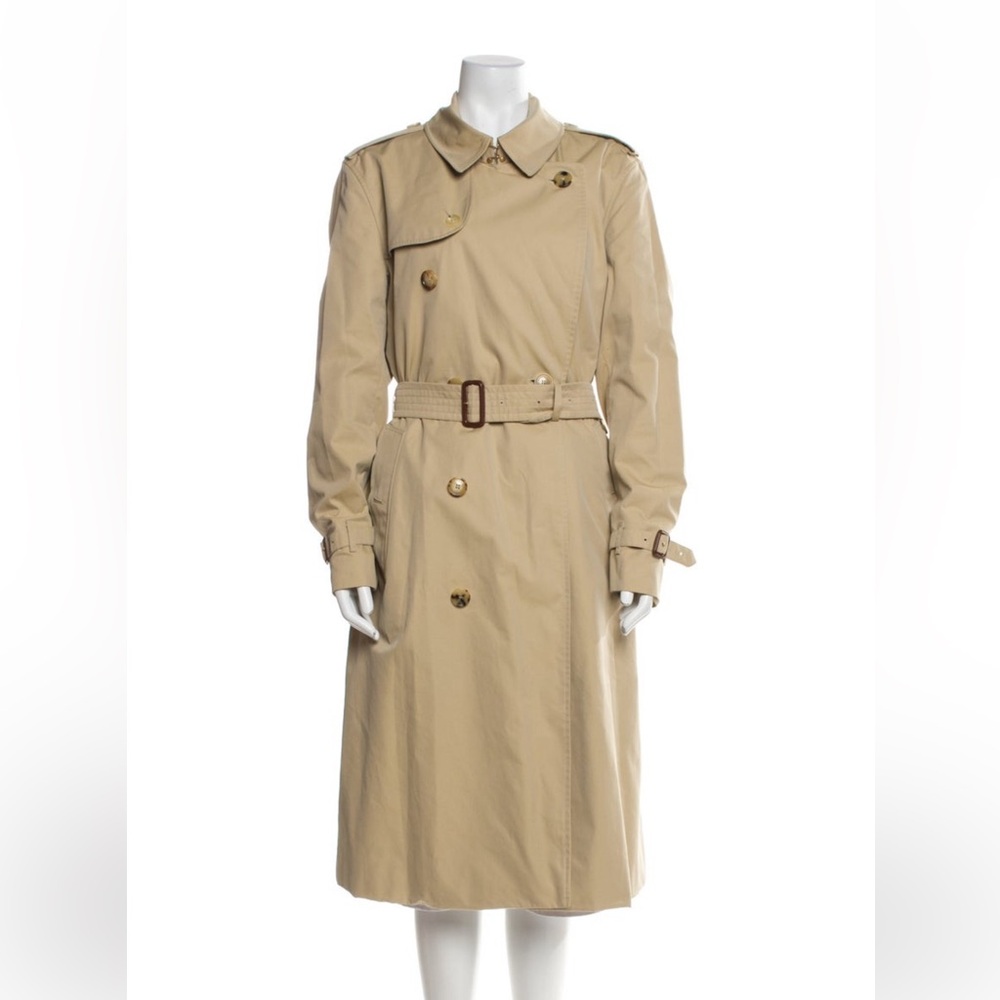 Burberry Kensington Check Pattern Coat